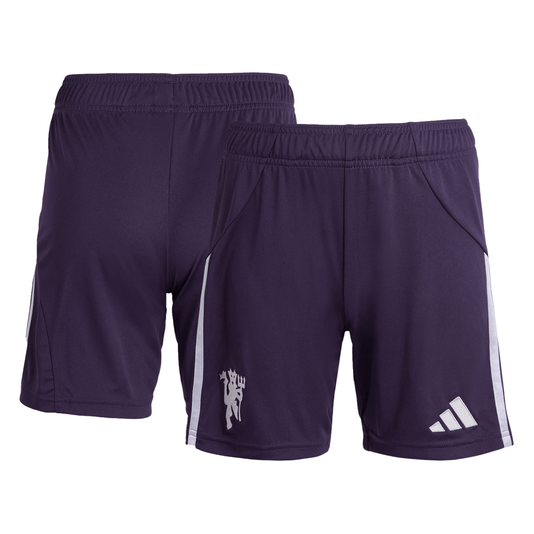 Pantalones cortos de fútbol de visitante del Manchester United 2025/26