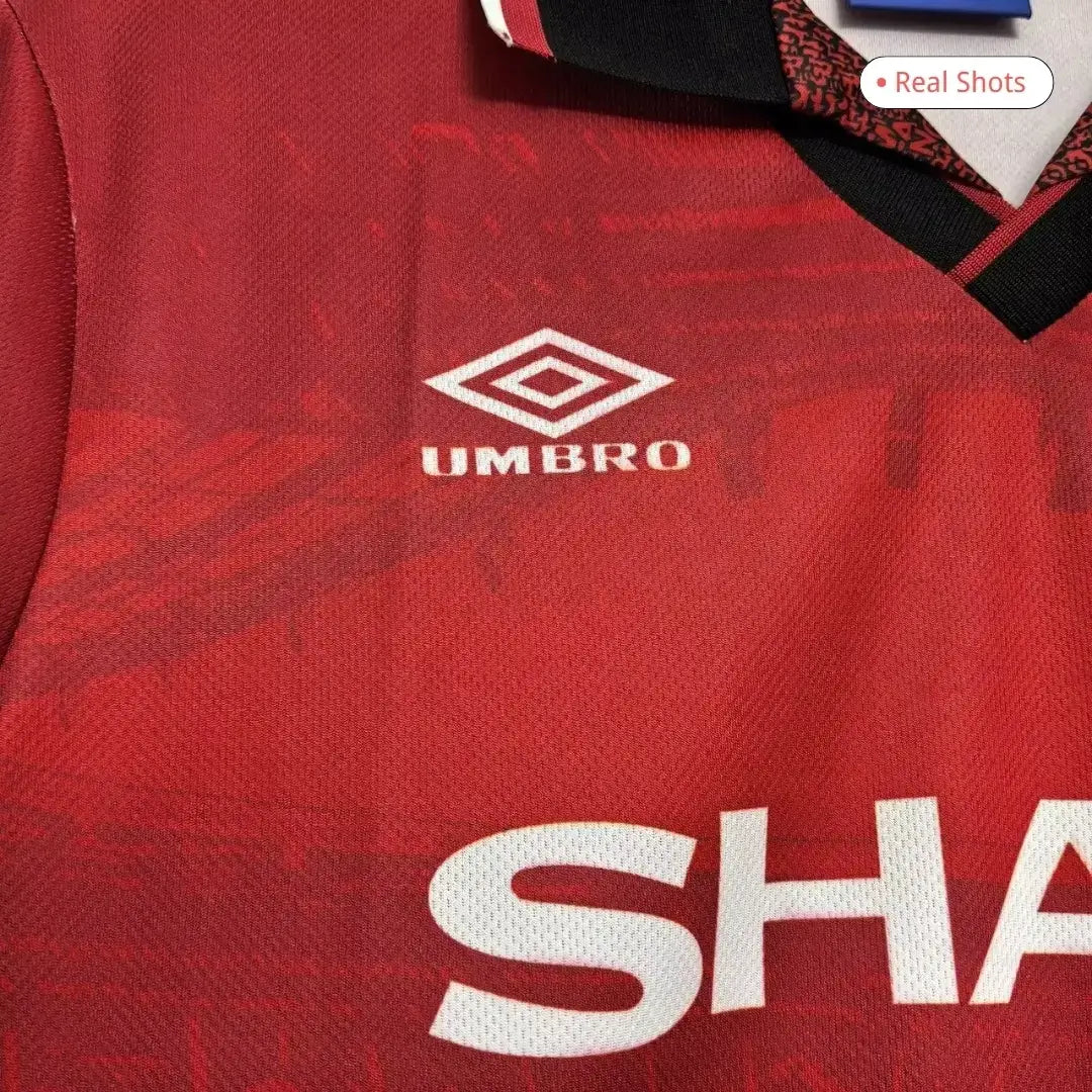Camiseta de fútbol retro local del Manchester United 1994/96