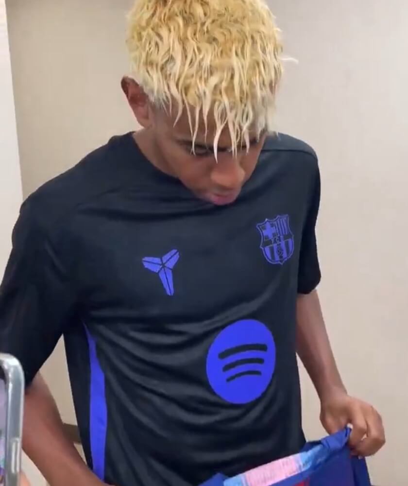 Camiseta de prepartido del FC Barcelona 2025/26 negra