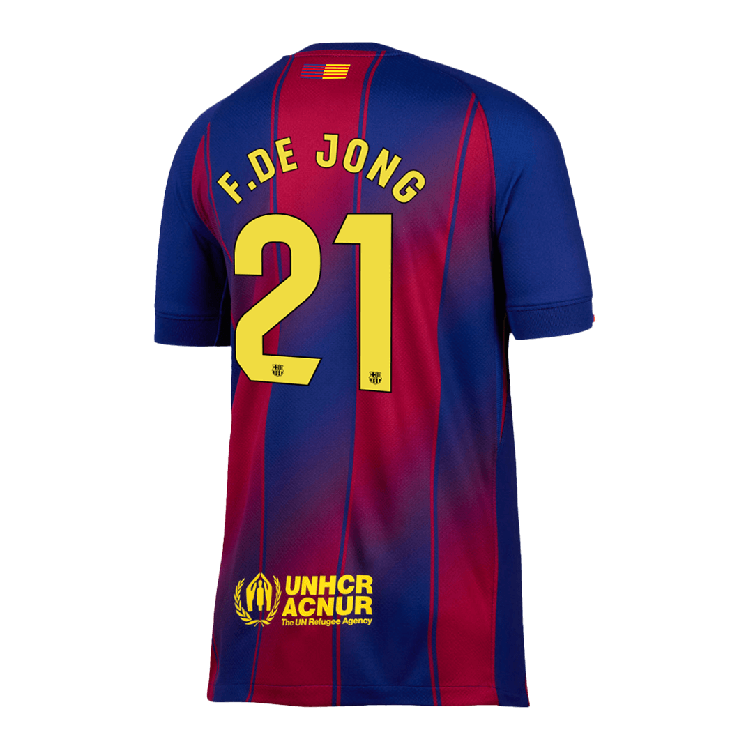 Camiseta de fútbol F.DE JONG #21 Barcelona Primera equipación 2025/26