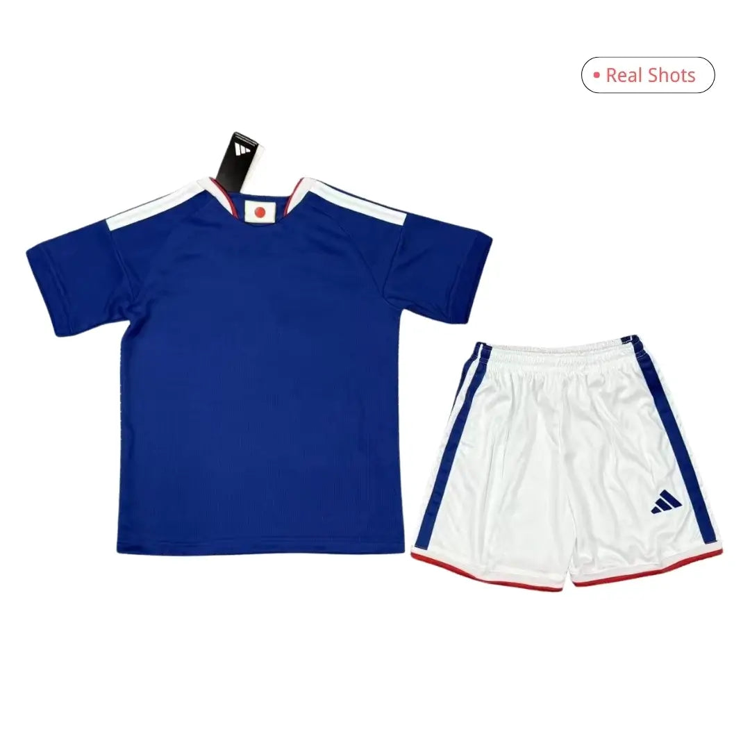 Kit de fútbol local de Japón para niños, Copa Mundial 2026 (Camiseta y pantalones cortos)