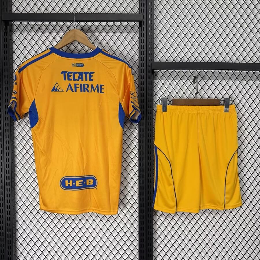 Primera equipación Tigres UANL infantil - Camiseta+pantalones cortos 2025/26