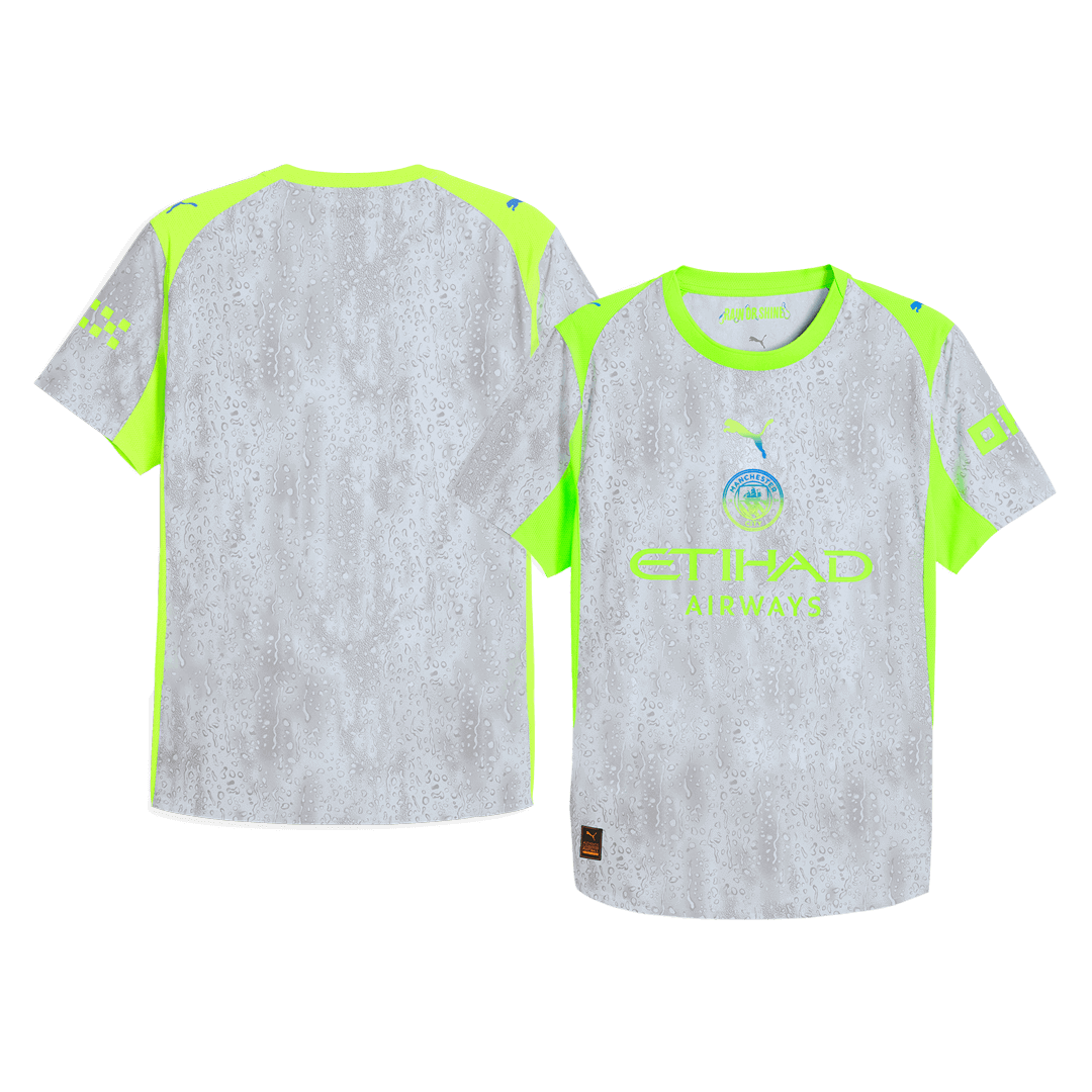 Camiseta de visitante del Manchester City, tercera equipación, versión jugador, temporada 2025/26