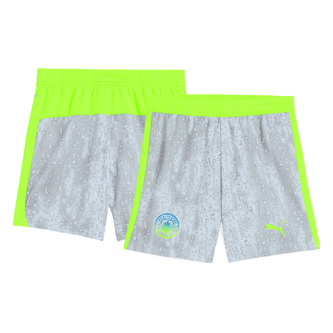 Pantalones cortos de fútbol de la tercera equipación visitante del Manchester City 2025/26