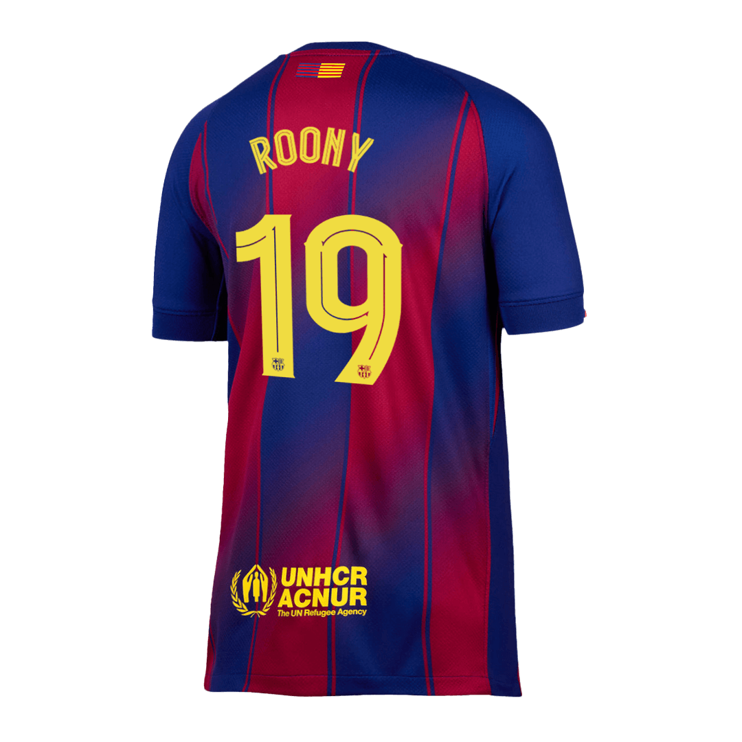 Camiseta de Roony nº 19 del FC Barcelona, temporada 2025/26 - Champions League