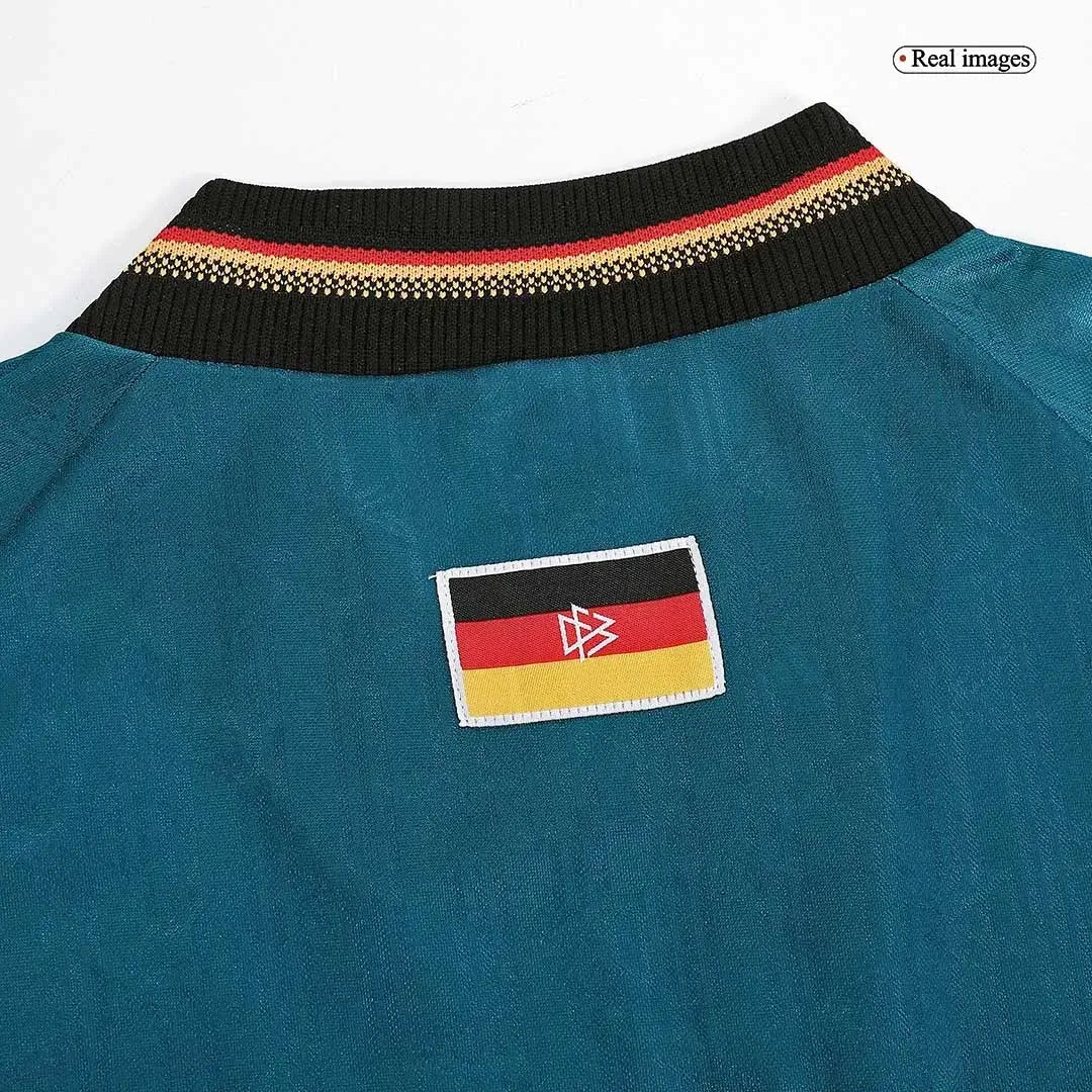 Camiseta retro de fútbol de visitante de Alemania, Eurocopa 1996