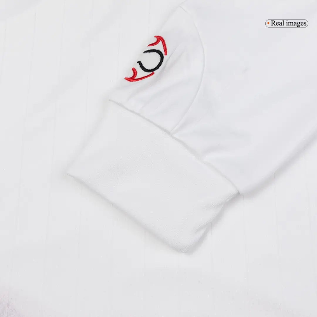 Camiseta de fútbol retro de manga larga de visitante del AC Milan 2006/07