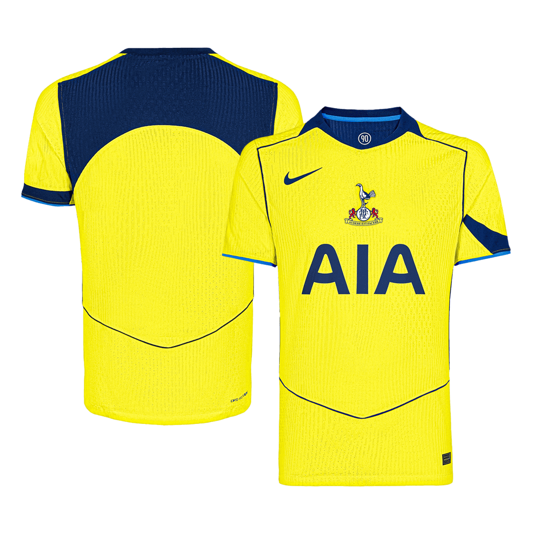 Camiseta de fútbol de la tercera equipación visitante del Tottenham Hotspur, versión jugador, temporada 2025/26