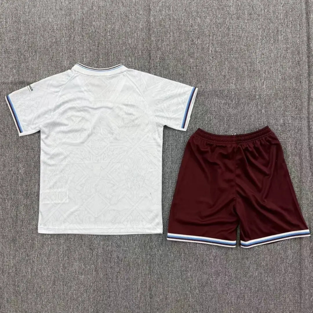 Kit de uniforme de visitante para niños del West Ham United (camiseta + pantalones cortos) 2026/27