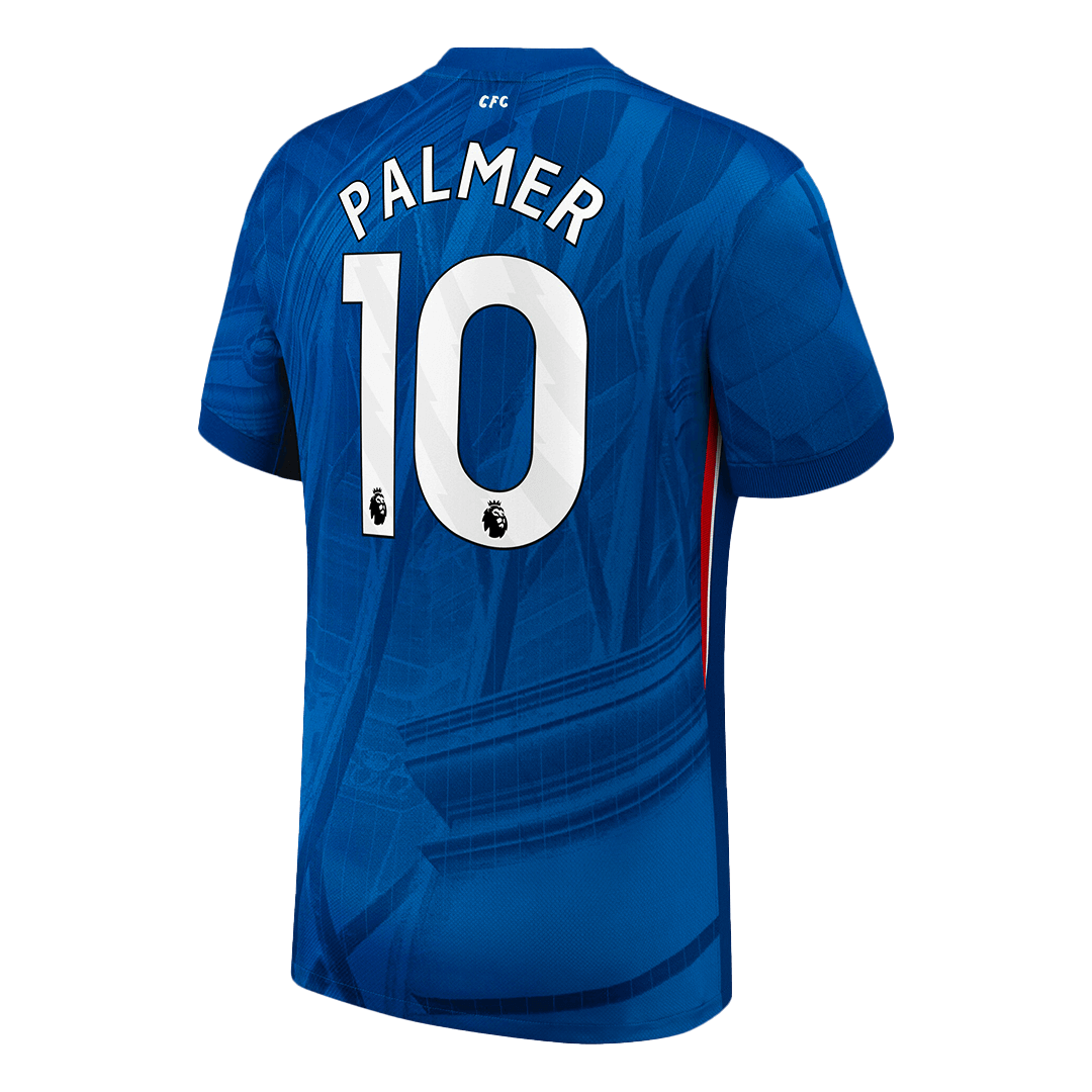 Camiseta de fútbol del Chelsea, local, temporada 2025/26, número 10, de Palmer, color azul.