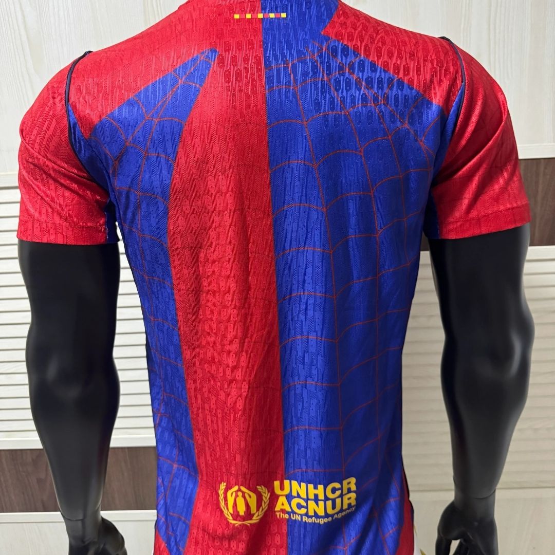 Barcelona Spider Man Special Version Player Version Soccer Jersey 2026/27