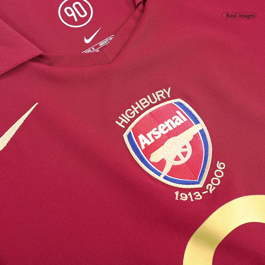 BERGKAMP #10 Arsenal 2005/06 Camiseta de fútbol retro local
