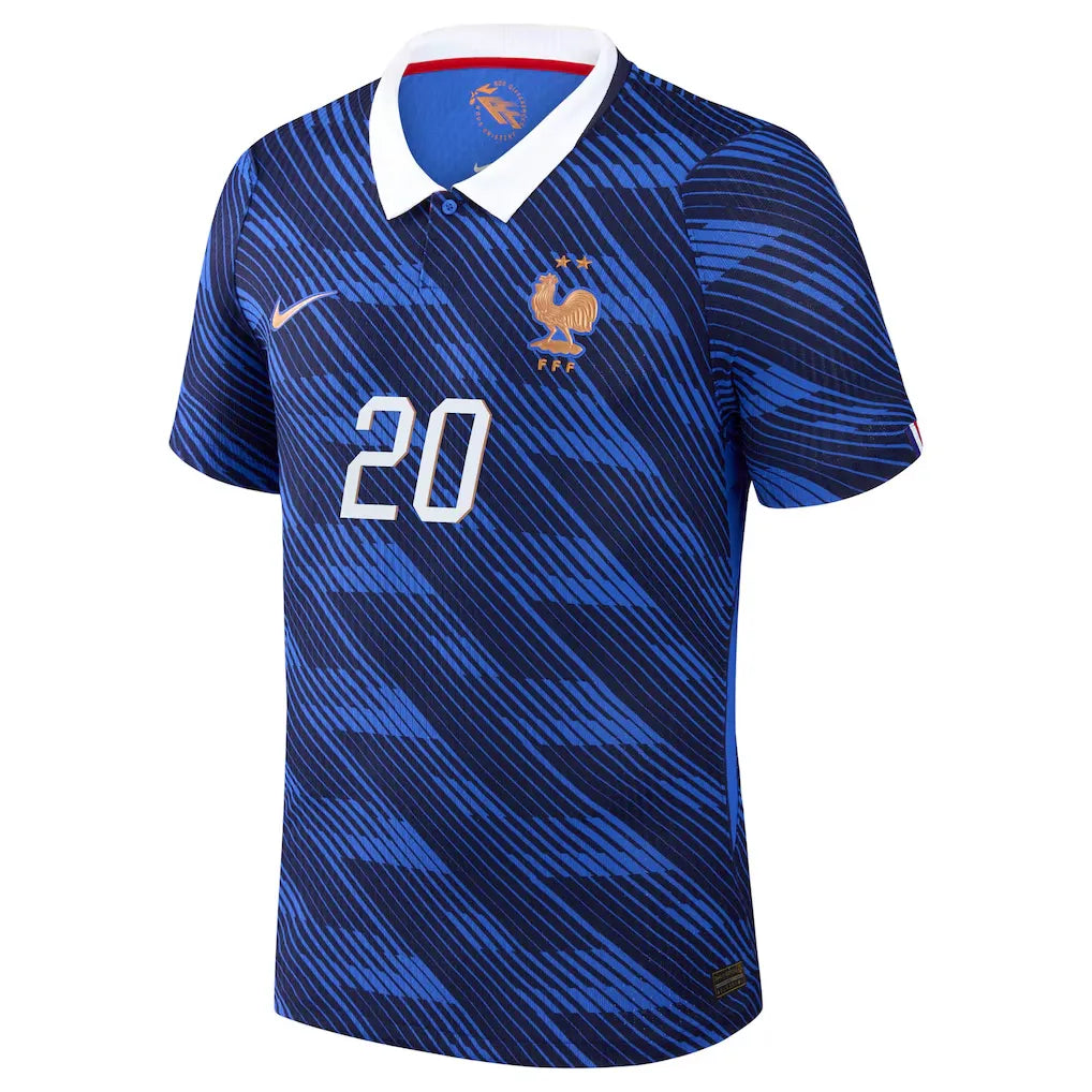 Doue #20 France Player Version Home Soccer Jersey 2026 World Cup