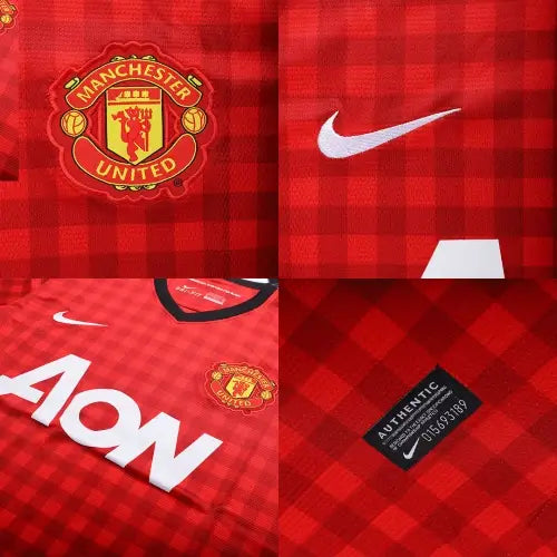 Camiseta de fútbol retro local del Manchester United 2012/13
