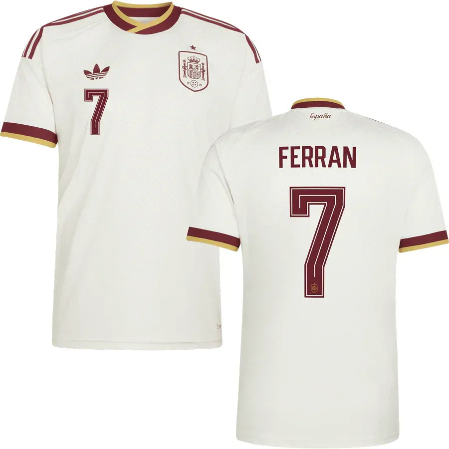 Ferran #7 Spain Away Soccer Jersey 2026 World Cup
