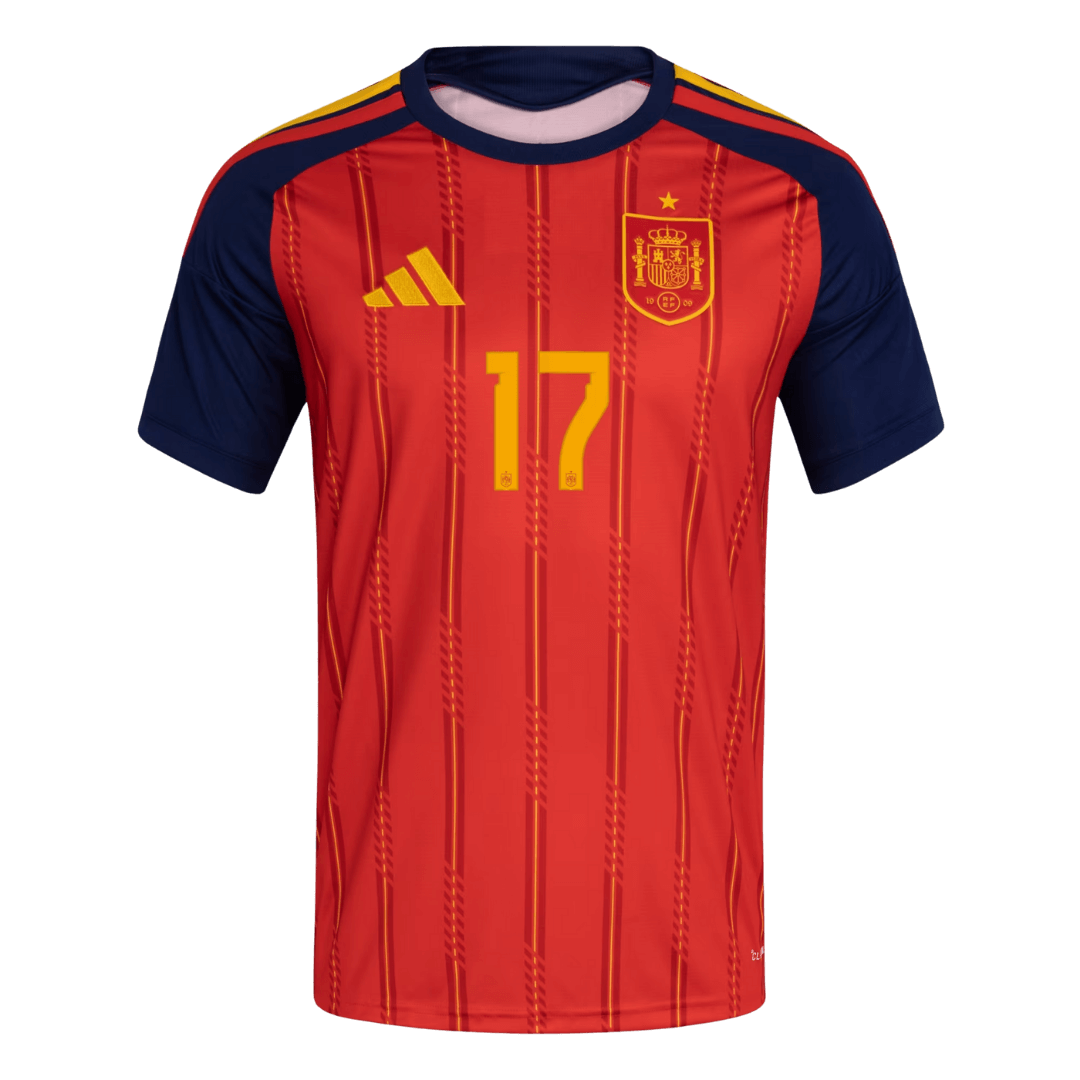 Camiseta de España de Williams Jr. #17 para la Copa Mundial de la FIFA 2026