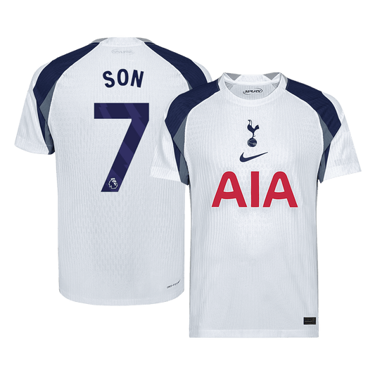 Camiseta de fútbol del Tottenham Hotspur, versión jugador local, número 7, temporada 2025/26, blanca