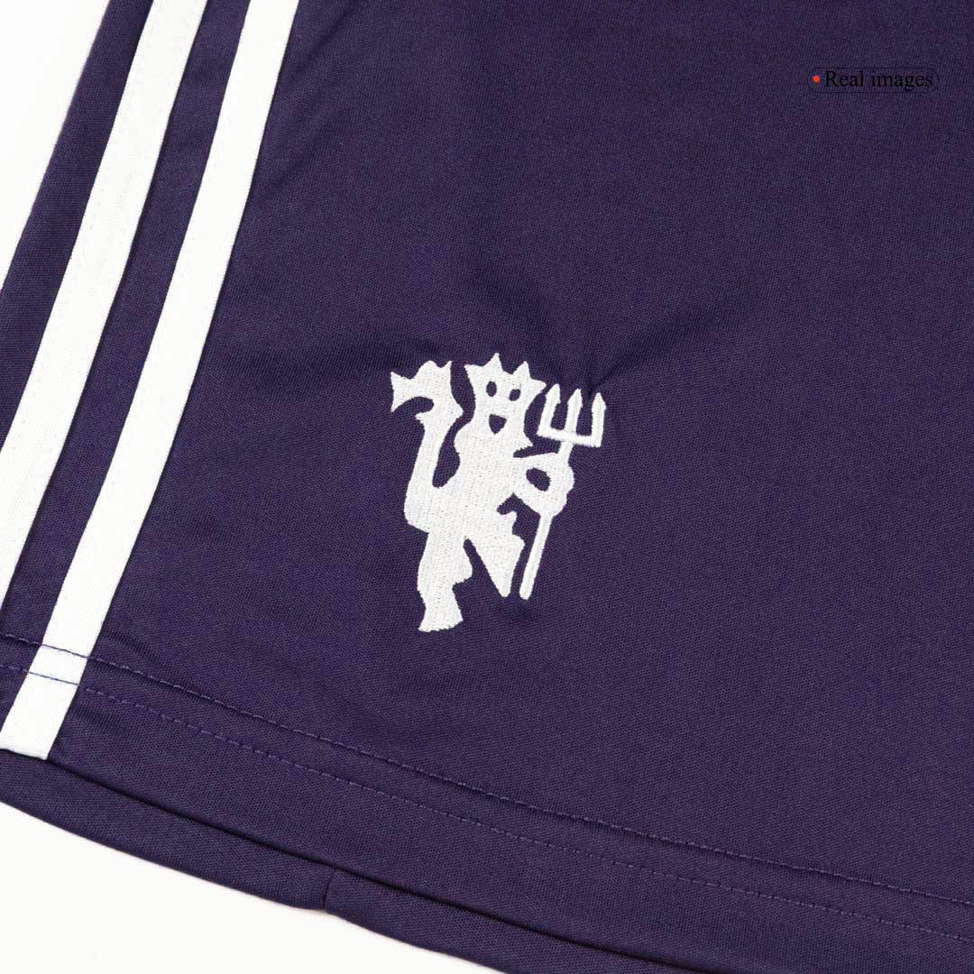 Pantalones cortos de fútbol de visitante del Manchester United 2025/26