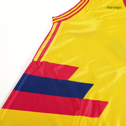 Camiseta retro de fútbol de Colombia de 1990