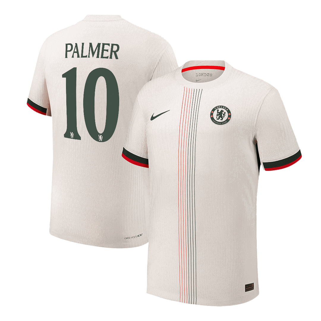 Camiseta de fútbol del Chelsea, versión visitante, número 10, temporada 2025/26 - Champions League, con Palmer.