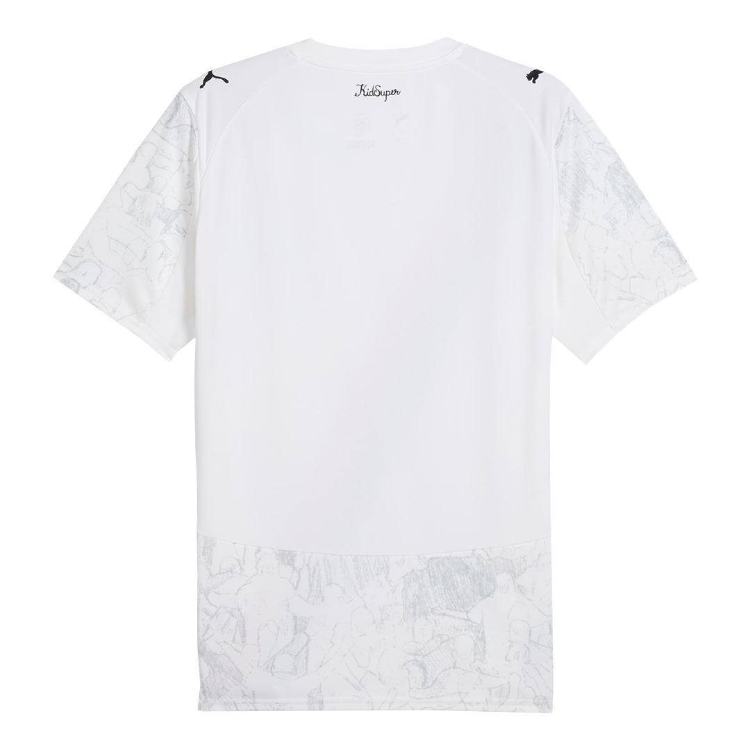Camiseta de fútbol infantil del Manchester City 2025/26 blanca - Mundial de Clubes