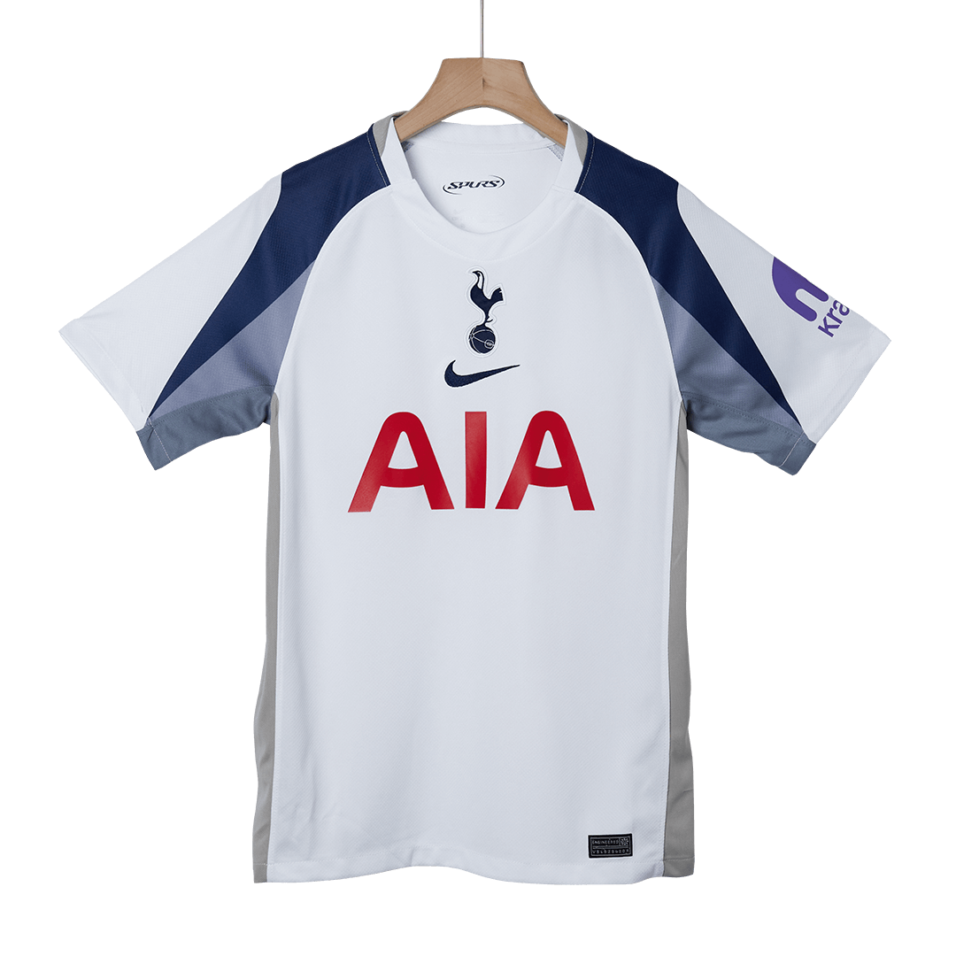 Camiseta de fútbol del Tottenham Hotspur nº 7, local, temporada 2025/26, blanca