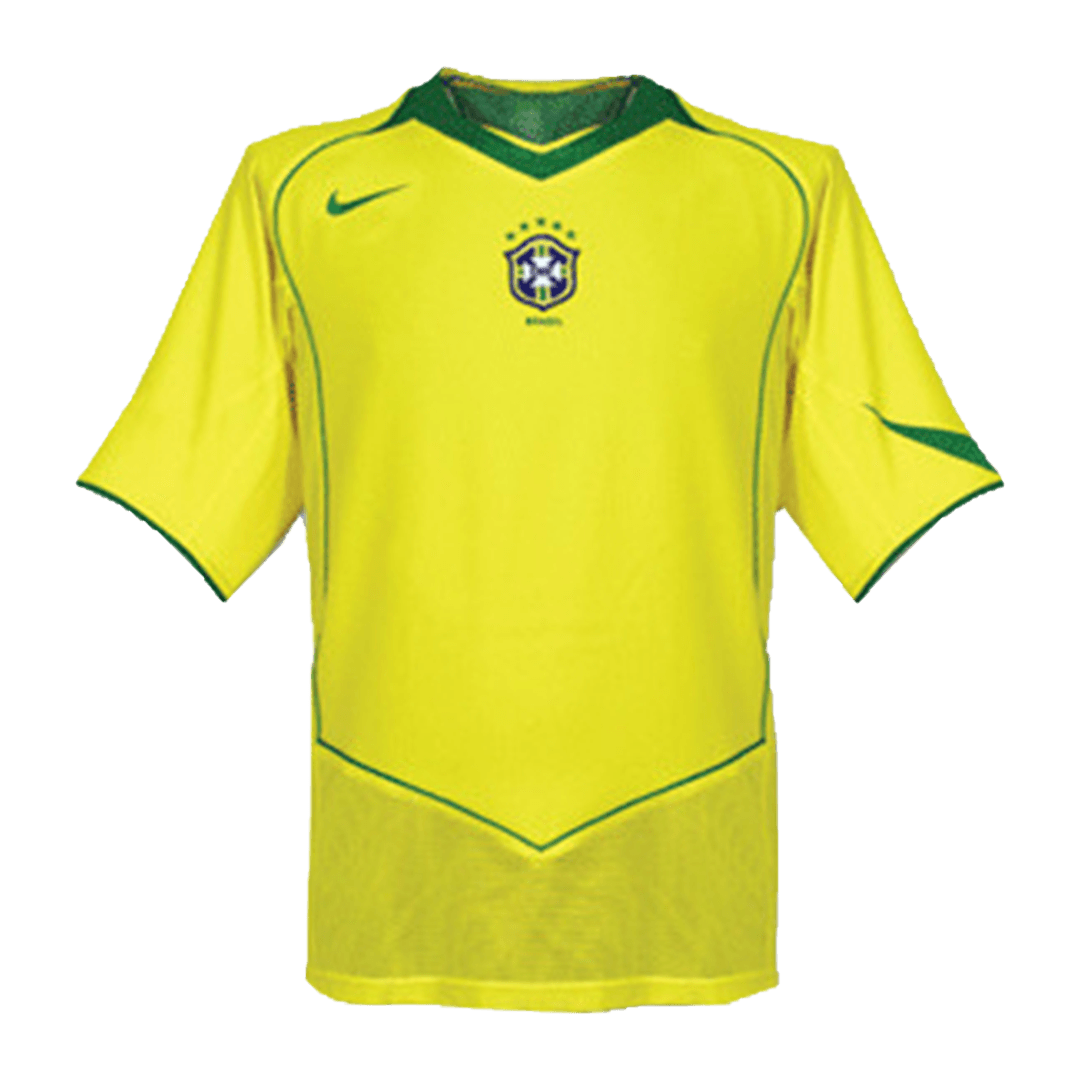 Camiseta retro de fútbol de Brasil 2004 (local)