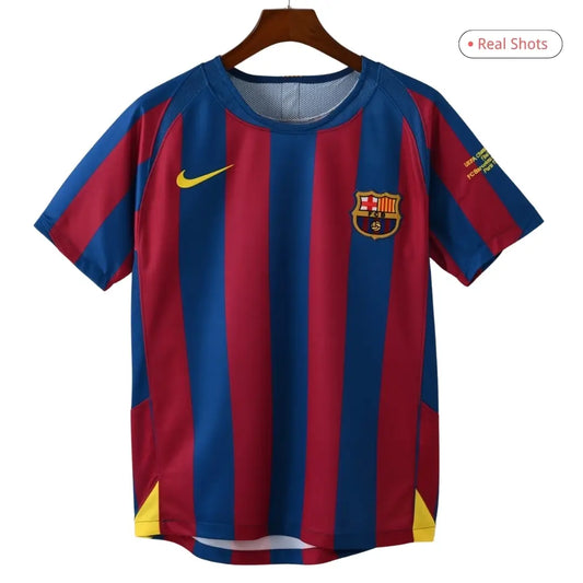 Barcelona 2005/06 Retro Home Soccer Jersey - UCL