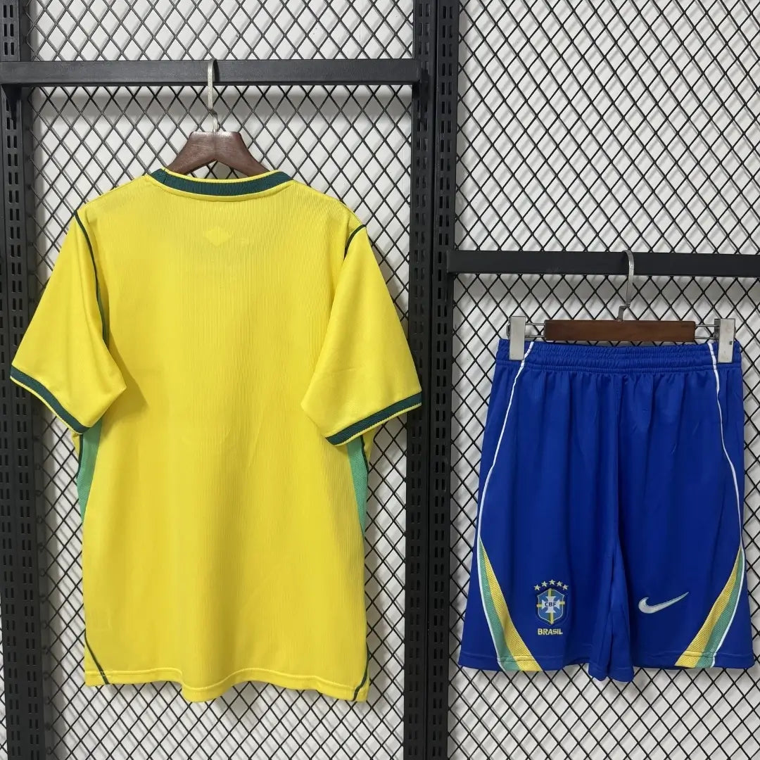 Equipación de Fútbol para Casa de Brasil - Camiseta + Pantalones Cortos Mundial 2026