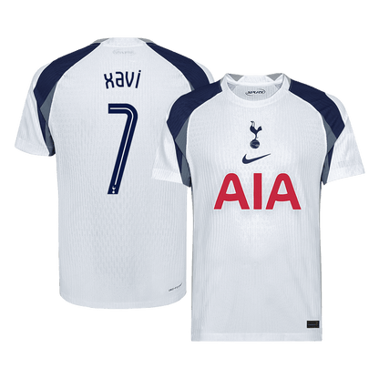 Camiseta de fútbol de Xavi #7 del Tottenham Hotspur, versión jugador local, temporada 2025/26 - Champions League