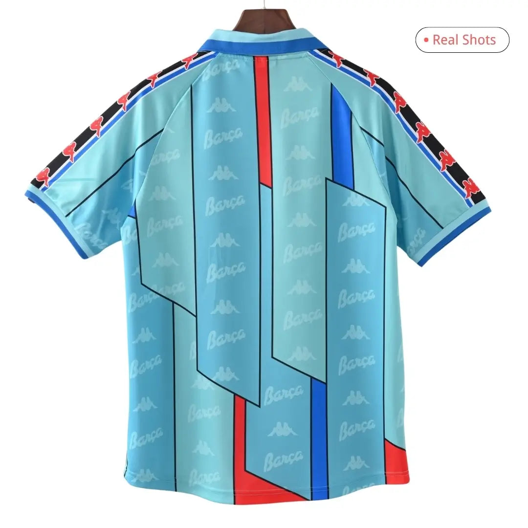 Camiseta retro de visitante del Barcelona 1996/97
