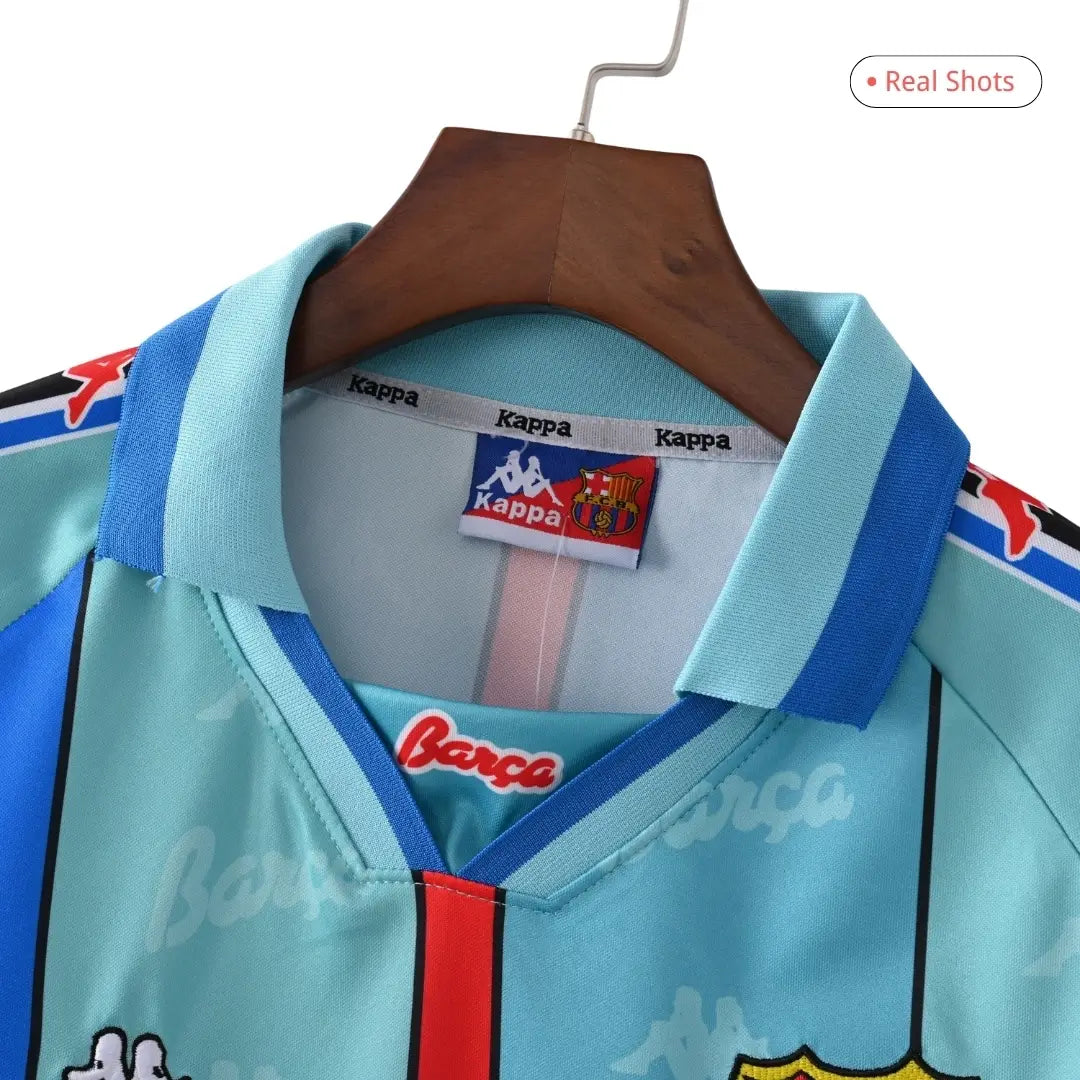 Camiseta retro de visitante del Barcelona 1996/97