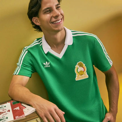 Camiseta de fútbol retro de México 1986 para casa
