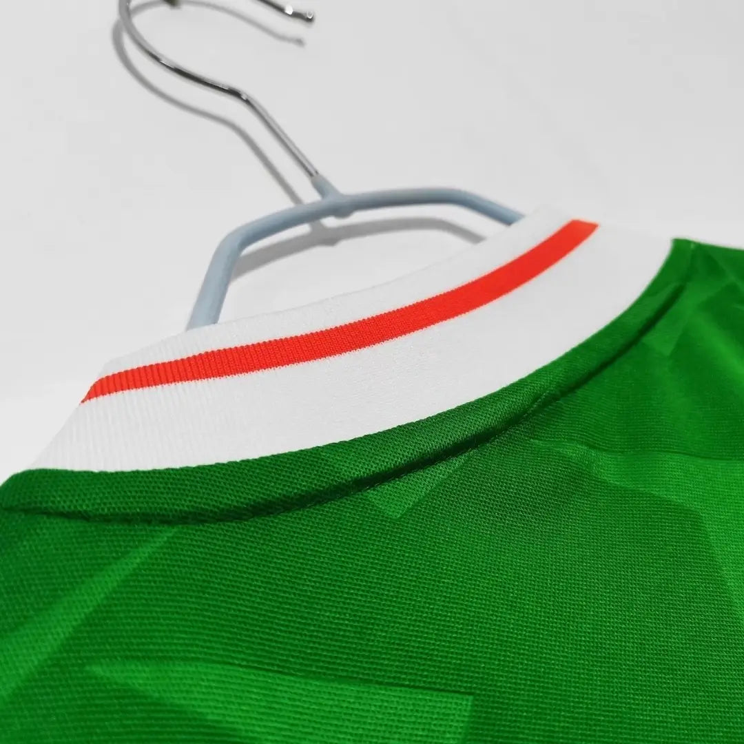 Camiseta de fútbol retro de la selección de Irlanda 1990/92, de local