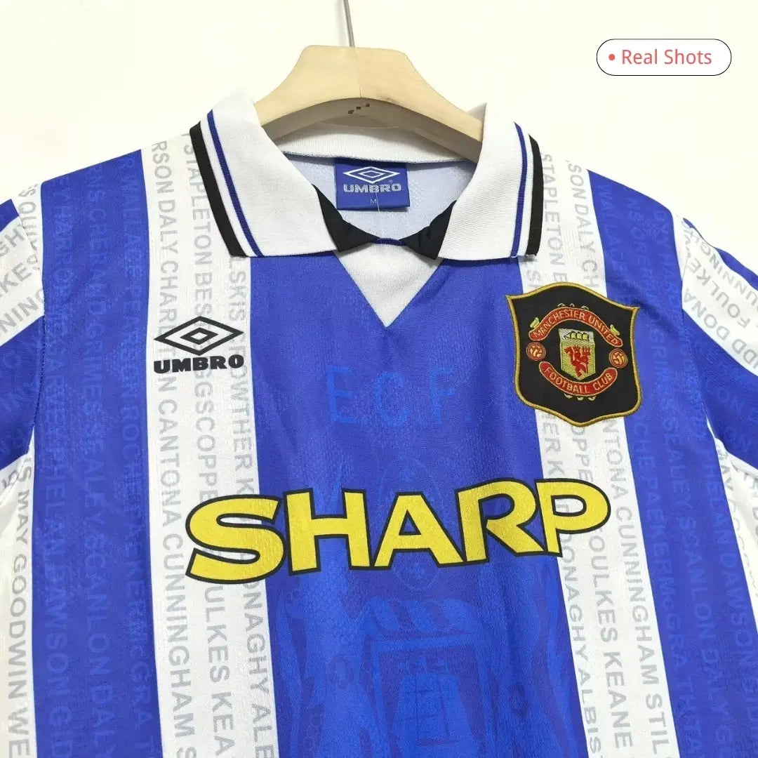 Camiseta de fútbol retro de visitante del Manchester United 1994/96