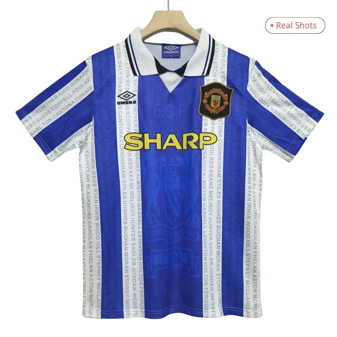 Camiseta de fútbol retro de visitante del Manchester United 1994/96