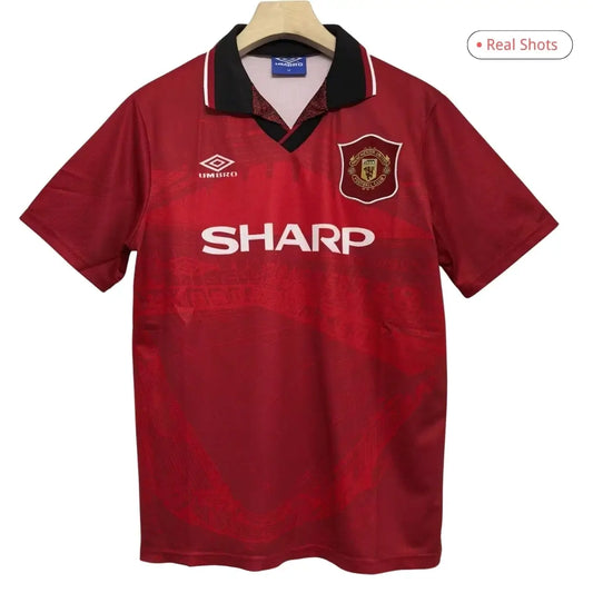Maillot de football rétro domicile de Manchester United 1994/96
