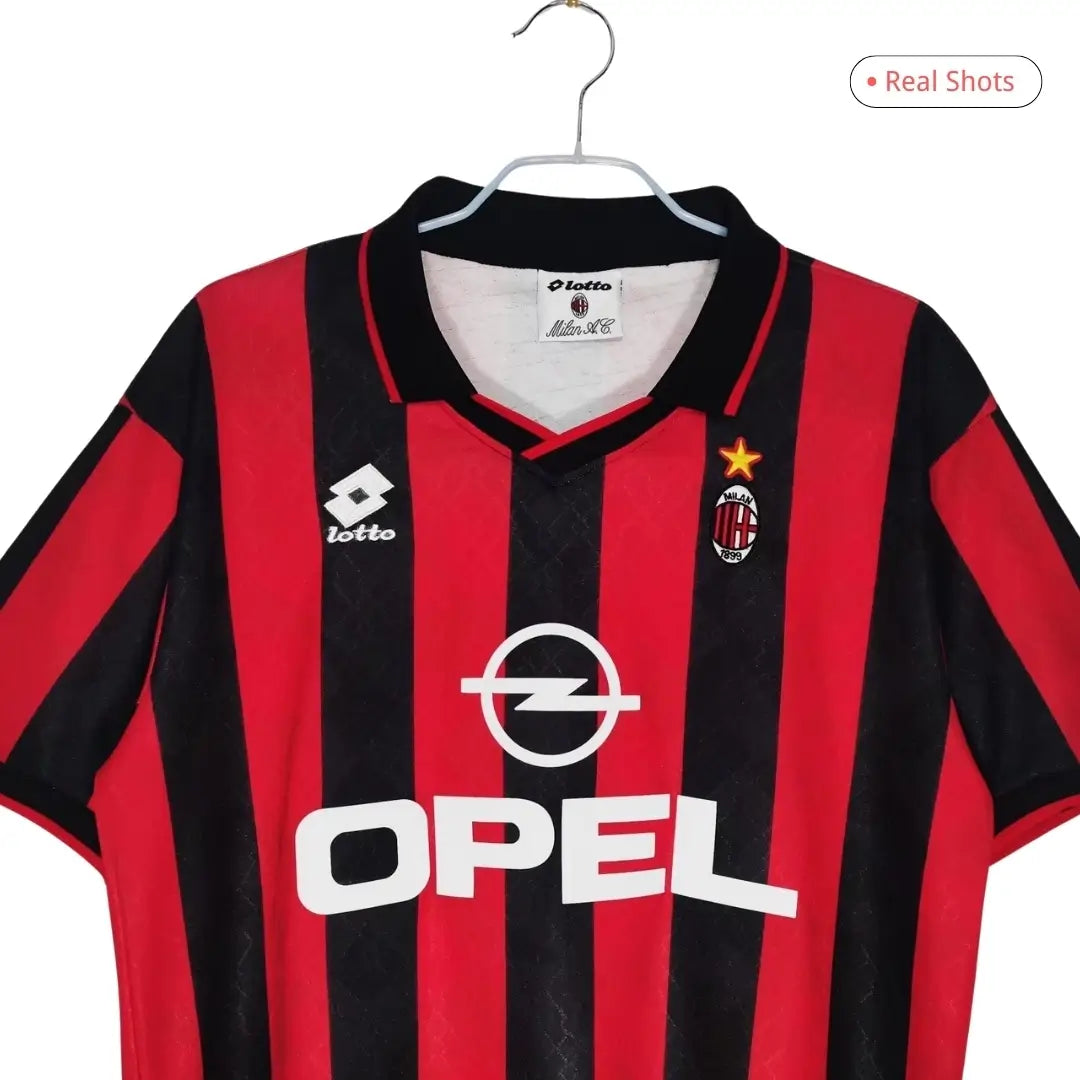 Camiseta de fútbol retro local del AC Milan 1995/96