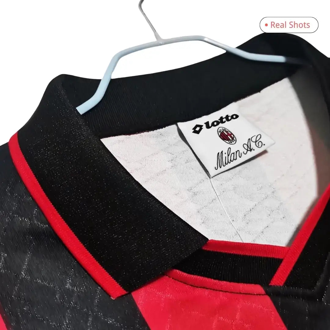 Camiseta de fútbol retro local del AC Milan 1995/96