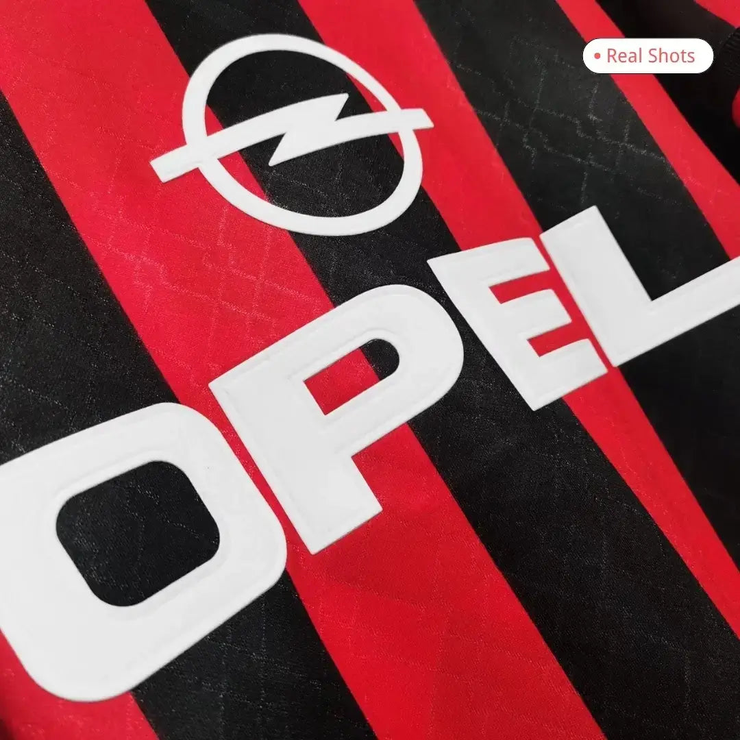 Camiseta de fútbol retro local del AC Milan 1995/96