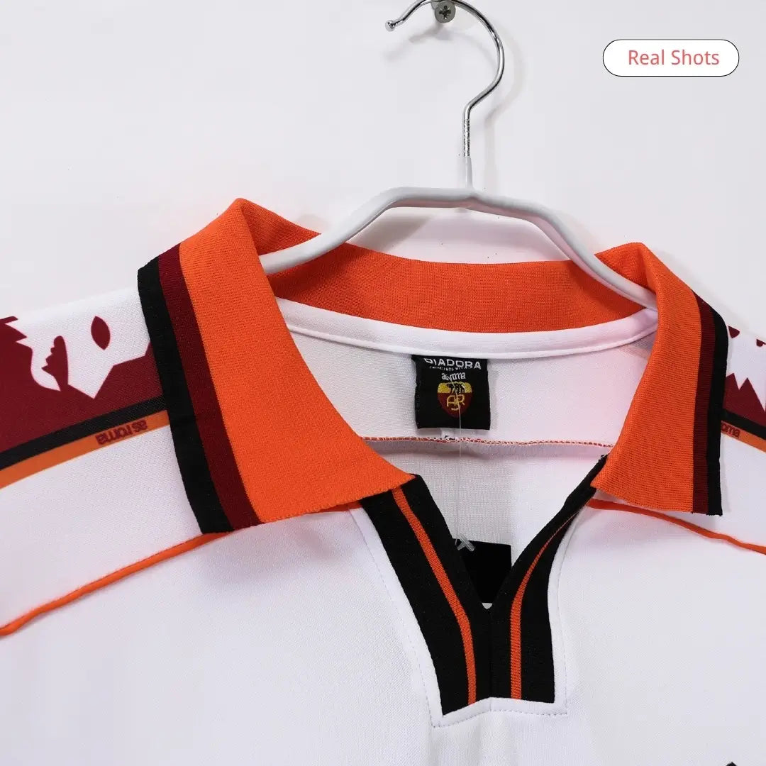 Camiseta Retro de Manga Larga de Fútbol de Visitante de la Roma 1998/99