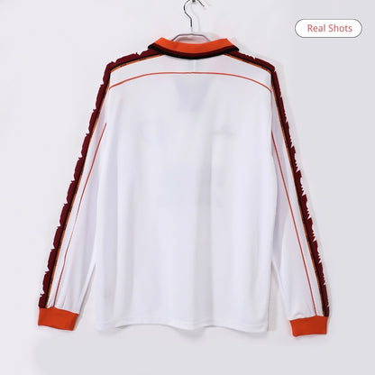 Camiseta Retro de Manga Larga de Fútbol de Visitante de la Roma 1998/99
