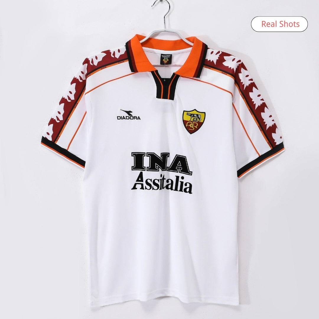 Camiseta de fútbol retro de visitante de la Roma 1998/99