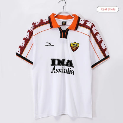 Camiseta de fútbol retro de visitante de la Roma 1998/99