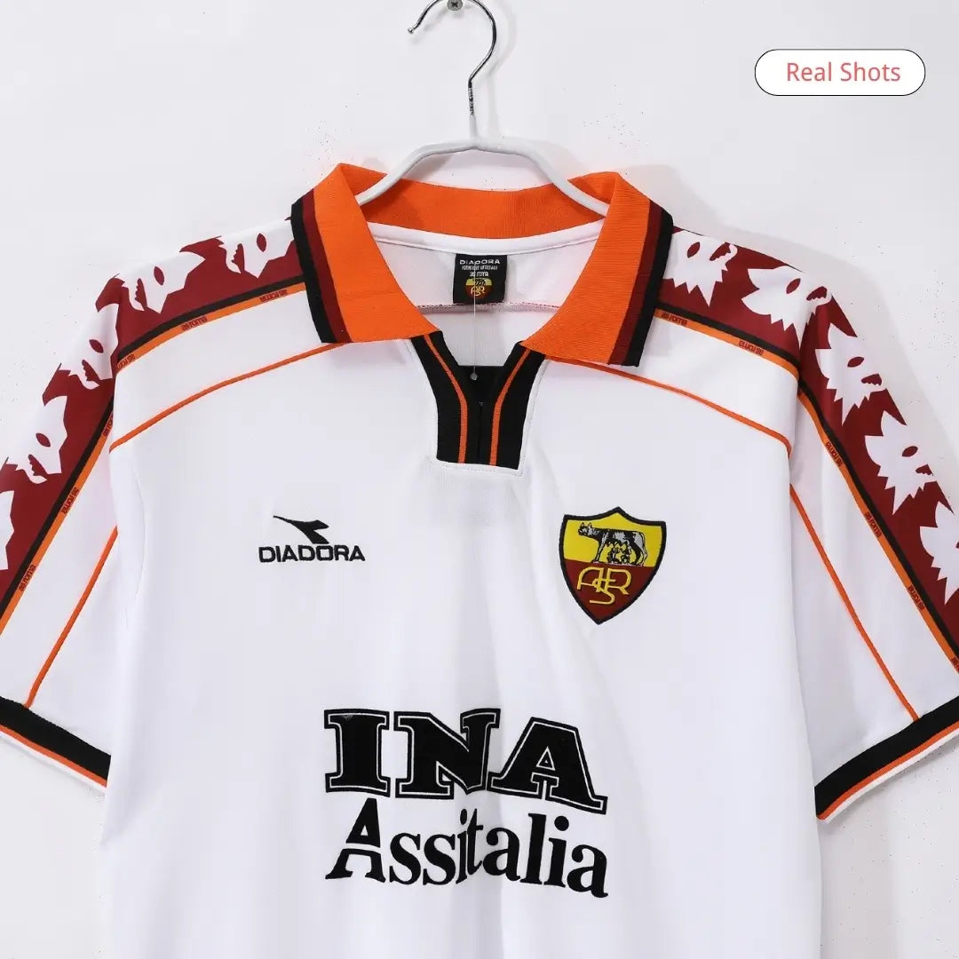 Camiseta de fútbol retro de visitante de la Roma 1998/99