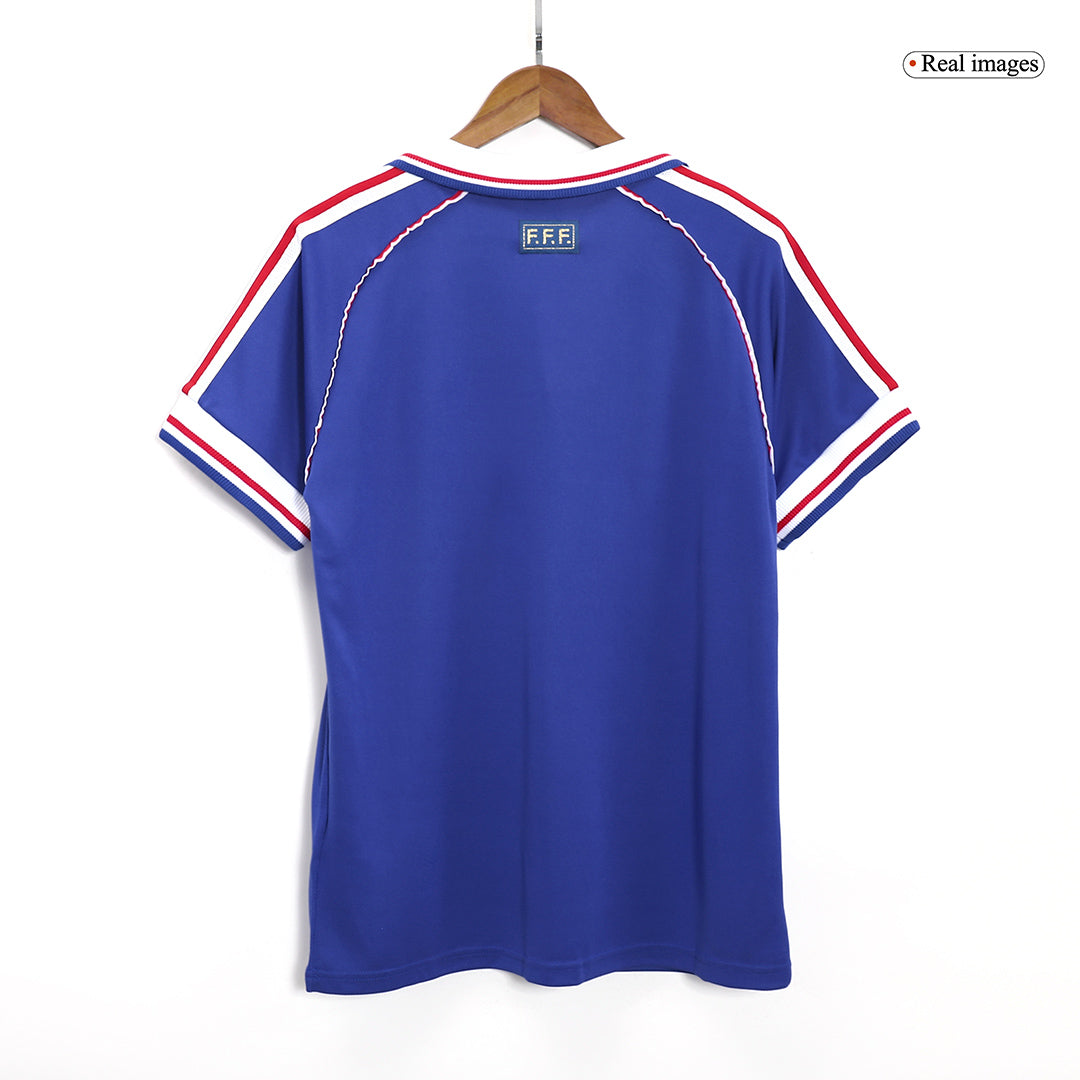 Camiseta retro de fútbol de Francia para el Mundial de 1998