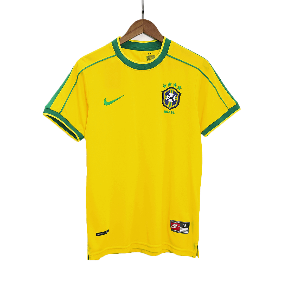 Camiseta retro de fútbol de Brasil 1998 (local)