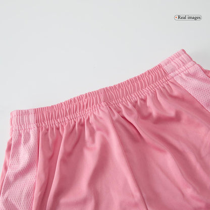 Conjunto de camiseta y pantalón corto de fútbol para niños del Inter Miami CF (temporada 2025) Rosa