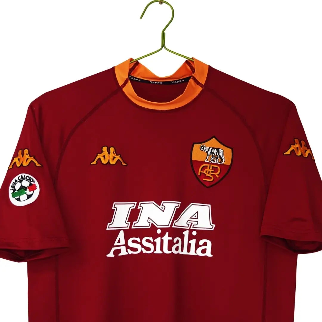 Camiseta de fútbol retro Roma local 2000/01