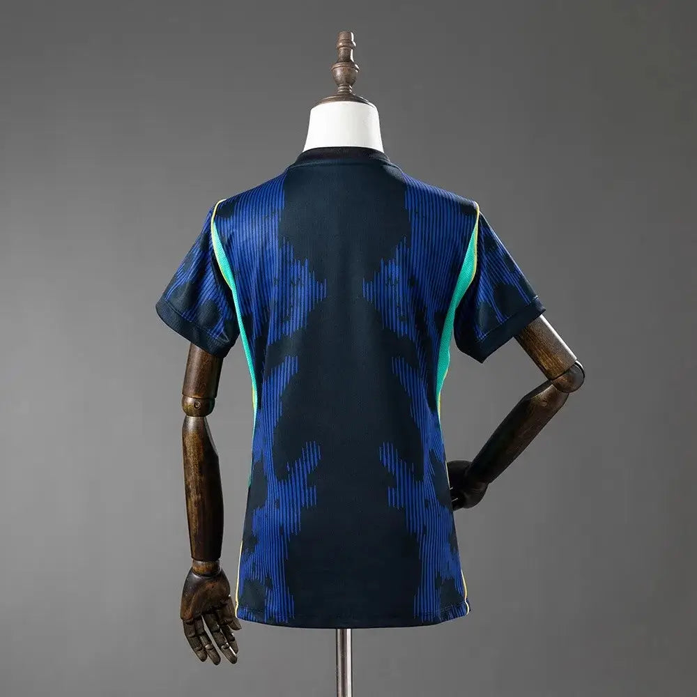 Camiseta de fútbol de visitante de Brasil para mujer, Copa Mundial 2026